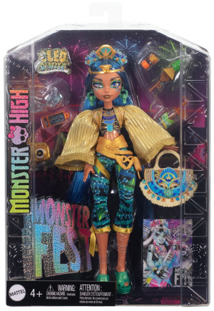 Monster High Monster Fest - Lalka modowa Cleo De Nile + akcesoria festiwalowe HXH81