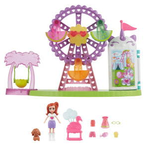 Polly Pocket - Tropikalne wesołe miasteczko Zestaw z laleczką i akcesoriami HWP25