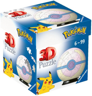 Ravensburger - Puzzle 3D Kula Pokemon Heal Ball 54 elem. 115822