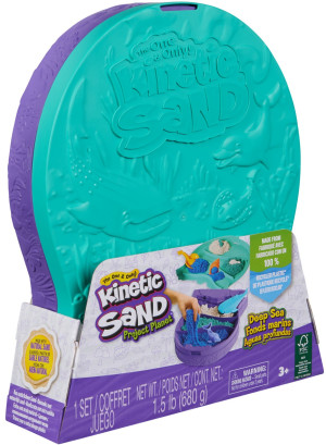 Kinetic Sand - Muszla z piaskiem kinetycznym 680 g Zestaw Deep Sea 20146589