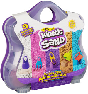 Kinetic Sand - Walizka z 5 rodzajami piasku kinetycznego 907 g 20146591