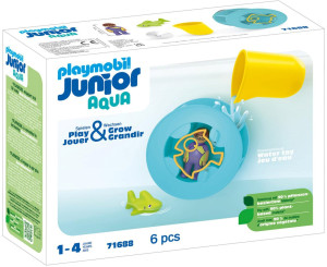 Playmobil - Junior Aqua Młyn wodny z małym rekinem 71688