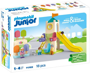 Playmobil - Junior Wieża przygód z budką z lodami 71703