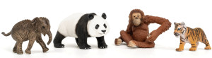 Schleich Wild Life - Zwierzęta Azji Zestaw 4 figurek 42736