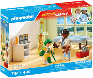 Playmobil - Action Heroes Pediatra z pluszowym misiem 71619