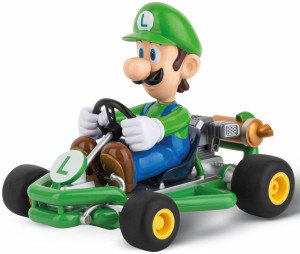 Carrera RC - 2,4 GHz Mario Kart Pipe Kart, Luigi 1:18 200984P