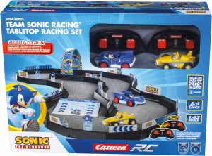 Carrera RC - Tor wyścigowy Team Sonic Racing Tabletop Mini RC + 2 samochody 430021