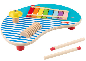 Fisher-Price - Drewniany muzyczny stoliczek z instrumentami HXT91