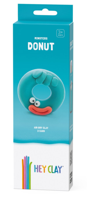 Hey Clay - Masa plastyczna Potwór Donut HCL30086