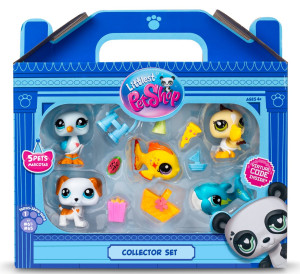 Littlest Pet Shop - Plaża Zestaw z pięcioma zwierzątkami 5-PAK + akcesoria LPS00517