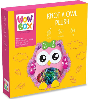 WOW BOX - Poduszka DIY Sowa Zawiązywanie supełków WOW127209