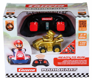 Carrera RC - 2,4 GHz MarioKart MARIO GOLD 1:50 Mini RC 430031