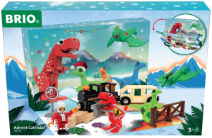 BRIO Kolejka - Kalendarz adwentowy DINO z dinozaurami 36120