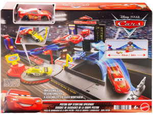 Cars Auta - Tor kaskaderski ZŁOTY TŁOK + autko Zygzak McQueen JHL42