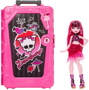 Monster High - Straszysekrety: Upiorystyczne wakacje LALKA Draculaura + akcesoria JDR50