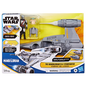 OUTLET Hasbro Star Wars - Mandaloriański myśliwiec N-1 + figurki akcji F9950