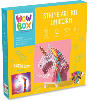 WOW BOX - Zestaw sznurkowy DIY Jednorożec LED WOW536332