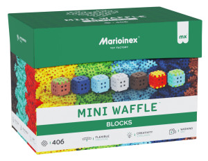 Marioinex - Klocki Mini Waffle GREEN BLOCKS 406 elem. 908426