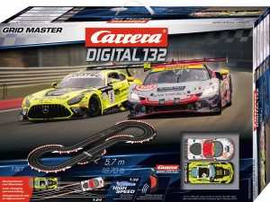 Carrera DIGITAL 132 - Tor wyścigowy GRID MASTERS 5,7 m + 2 samochody 30050