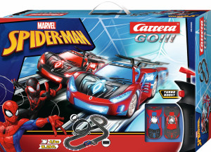 OUTLET Carrera GO!!! - Tor samochodowy 4,9 m Spider Man Racing + 2 samochody 62580