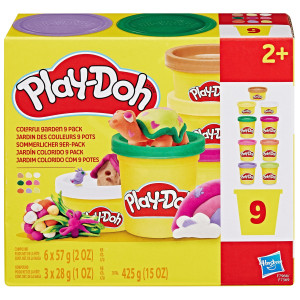 Play-Doh - Ciastolina Kolorowy ogród 9-PAK Zestaw uzupełniający 425 g F7966