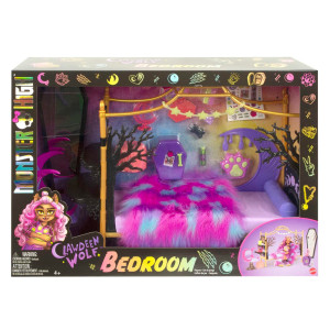 Monster High - Sypialnia Clawdeen Wolf + akcesoria HHK64