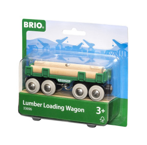 Kolejka BRIO - Wagonik Przewóz drewna 33696