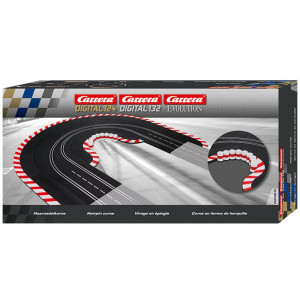 Carrera Digital 124/132 - Zakręt z szykaną oraz bandy z oponami 20613