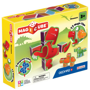 Geomag - Magicube Magiczne kostki Zestaw dinozaury 141