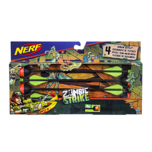 Hasbro Nerf Zombie - Zestaw 4 świszczących strzał B9090