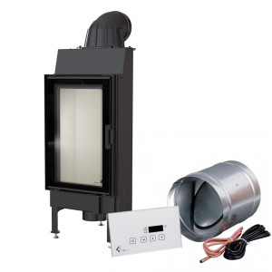 Intelligenter Kamineinsatz aus Stahl KRATKI NADIA 9 kW Ø 200 MSK