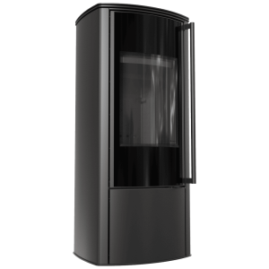 Freistehender Stahlofen KRATKI AB KRATKI ENYO R 5,5 kW Ø 100/150 schwarz
