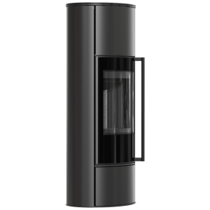 Kaminofen aus Stahl KRATKI ERIK Hoch Ø 150 5,5 kW schwarz