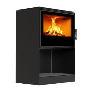 Kaminofen aus Stahl KRATKI KARI 80 Ø 180 12 kW Platz für Holz mit