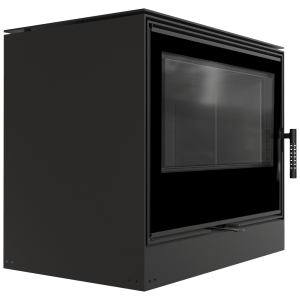 Kaminofen aus Stahl KRATKI KARI 80 Ø 180 12 kW schwarz