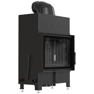 Luftkamin FLOKI S einfach 8 kW Ø 160 mit schwarzem Thermotec und