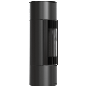 Kaminofen aus Stahl KRATKI AMBLER Ø 150 7 kW schwarz