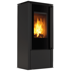 Kaminofen aus Stahl KRATKI HATI Ø 150 5,5 kW schwarz