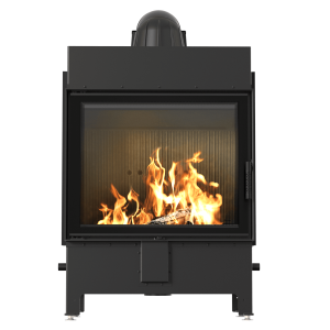 Kamineinsatz aus Stahl KRATKI LUCY 15 kW Ø 200 schwarz