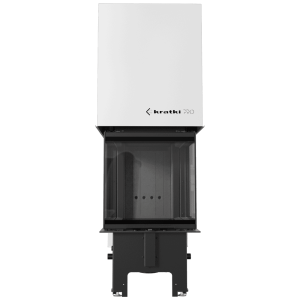 Kamineinsatz KRATKI REGNOR 500/500 7 kW Ø 200 3 seiten glas schwarz