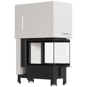Kamineinsatz KRATKI REGNOR 500/700 8 kW Ø 200 3 seiten glas mit