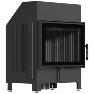 Kamin KRATKI ZIBI ECO 9,9 kW Ø 180 mit Schließmechanismus und schwarzer