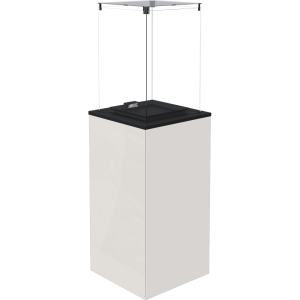 Terrassenheizer Patio Mini Glas weiß manuelle Steuerung