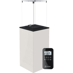 Terrassenheizer Patio Mini Glas weiß automatische Steuerung