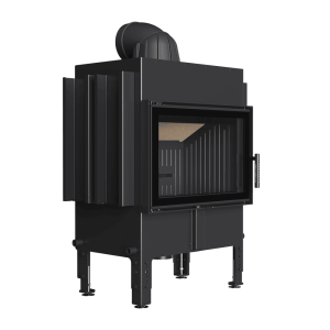 Speicherkamin KRATKI NORRA 9,9 kW Ø 200 schwarze