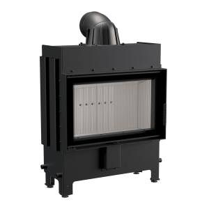 Kominek powietrzny stalowy KRATKI LUCY SLIM 10 kW Ø 200 z