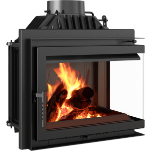 Kamineinsatz Gusseisen KRATKI SIMPLE rechts 8 kW Ø