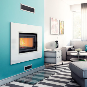 Wasserführender Kamineinsatz KRATKI AQUARIO O 16 kW Ø