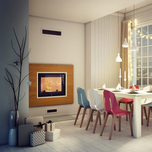 Wasserführender Kamineinsatz KRATKI AMELIA DECO 15 kW Ø