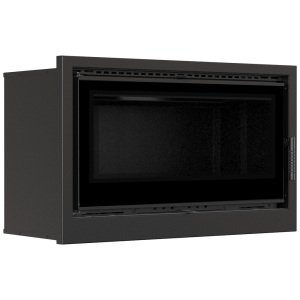 Kamin-Kassette KRATKI ARKE 95 14 kW Ø 200 schwarz